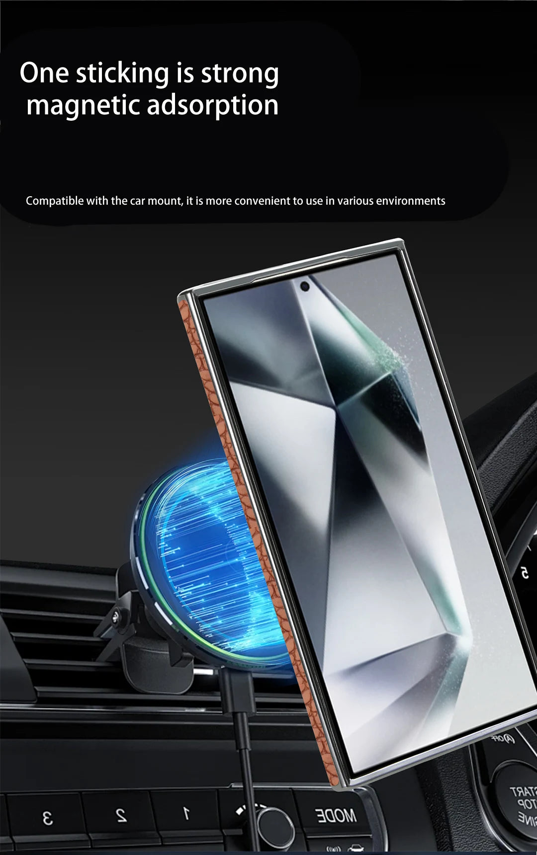 High Quality Leather Holder Electroplate Phone Case for Samsung Galaxy S25 S24 S23 Ultra S24 S23 Plus Bracket Magnetic Cover