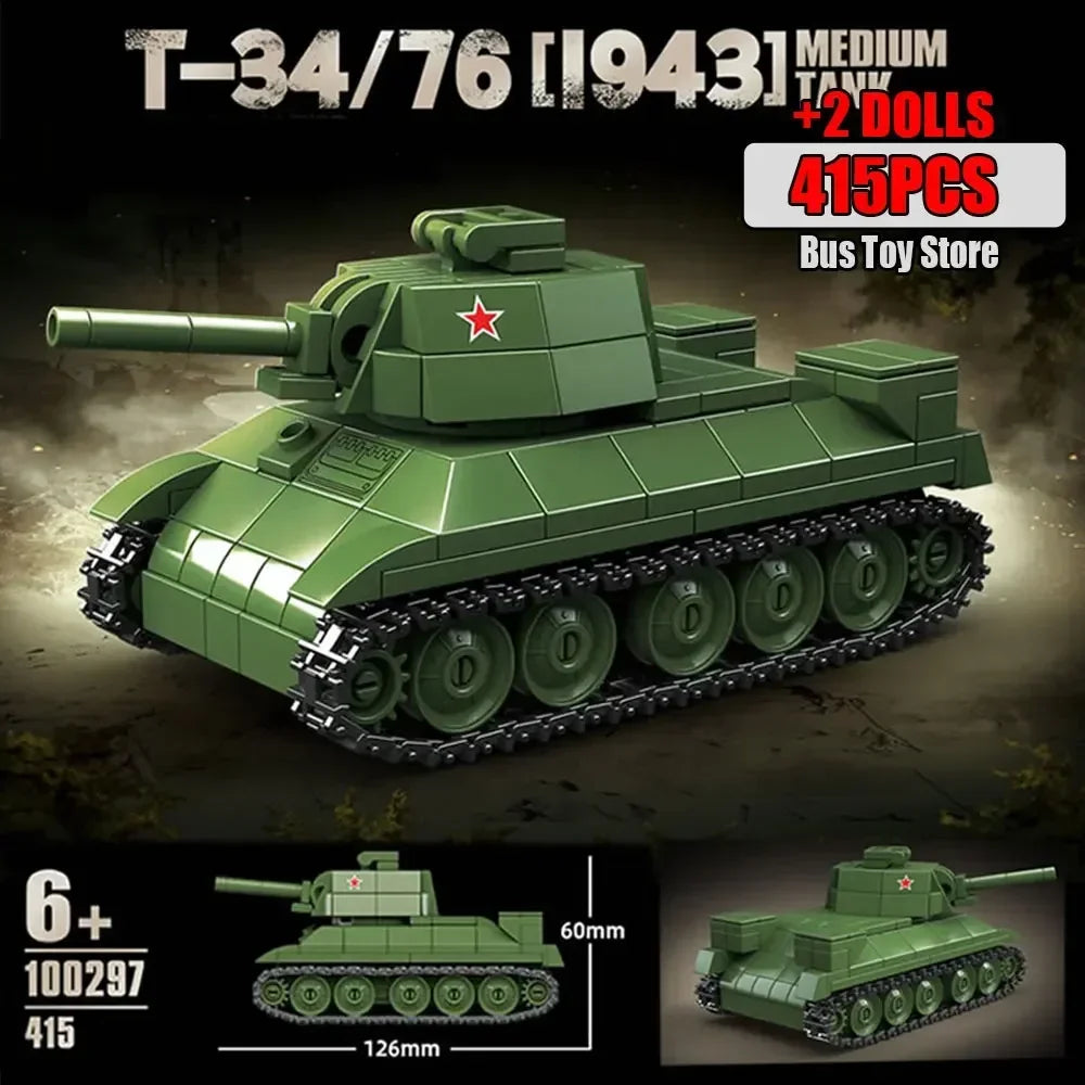 Germany Series Tank III L WW2 Military Series Tank Building Blocks  Bricks Model Set for Kids Educational Toys Christmas Gifts
