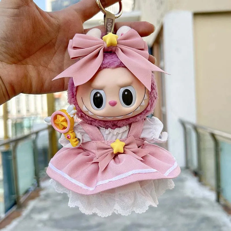 17cm Cute Baby Doll Clothes Accessories For Korea Kpop Labubu Idol Dolls Skirt Doll Clothes Clothing Accessories Labubu Clothes