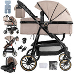 Baby Carriage Light Stroller Baby Stroller 3 in1 Foldable pushchair high quality prams Lie Flat Baby Stroller adjustable seat