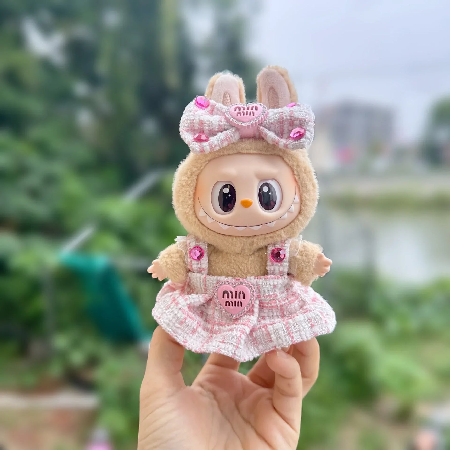 17cm Mini Plush Doll'S Clothes Outfit Accessories For Korea Kpop Exo Labubu Idol suit Clothing Gift，Only clothes and no dolls