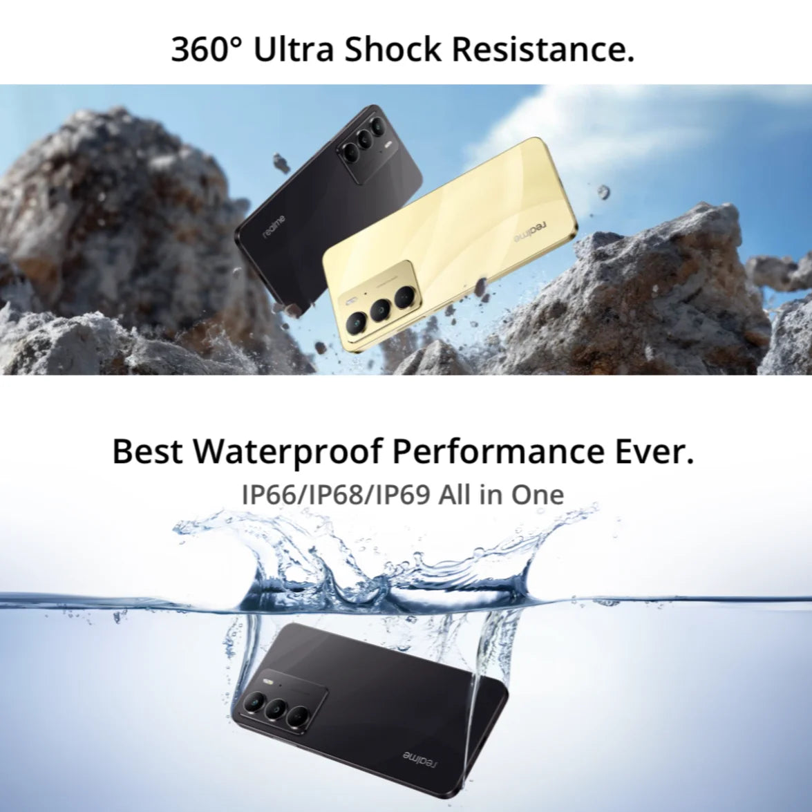 Global Version realme C75 6.72'' 90Hz FHD Display 50MP AI Camera 5828mAh Battery 45W Charge IP69 100% Original Cell Phone NFC