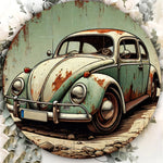 2D Metal Sign - Retro Wall Decor for Home, Bar | Classic Car Enthusiast Gift, Thanksgiving, Halloween, Metal Wall Art Decor