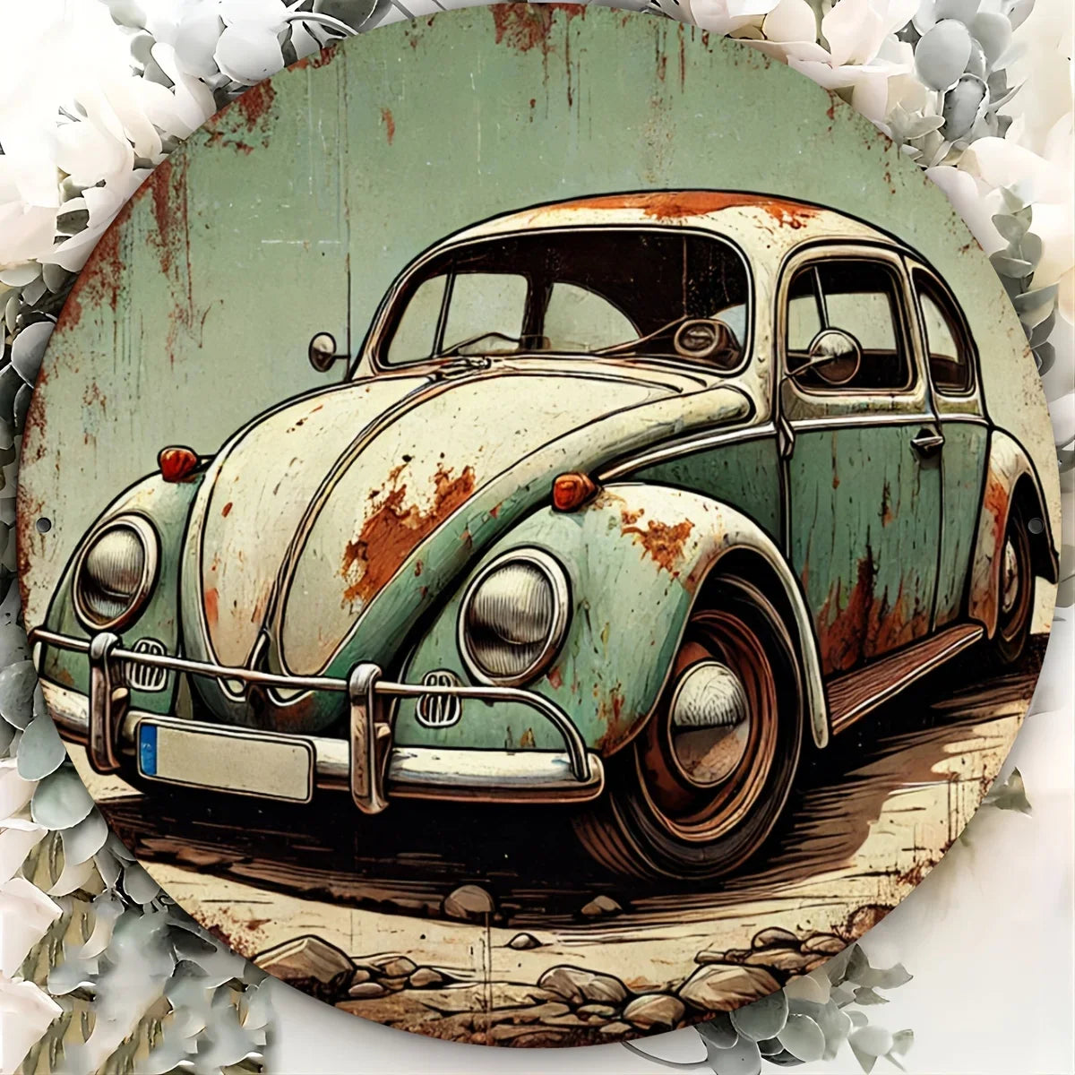 2D Metal Sign - Retro Wall Decor for Home, Bar | Classic Car Enthusiast Gift, Thanksgiving, Halloween, Metal Wall Art Decor