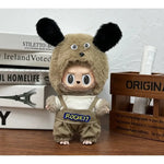 17cm Labubu Doll Capybara Costume Suit V1 V2 V3 Clothes Set Plush Toy Outfit Accessories