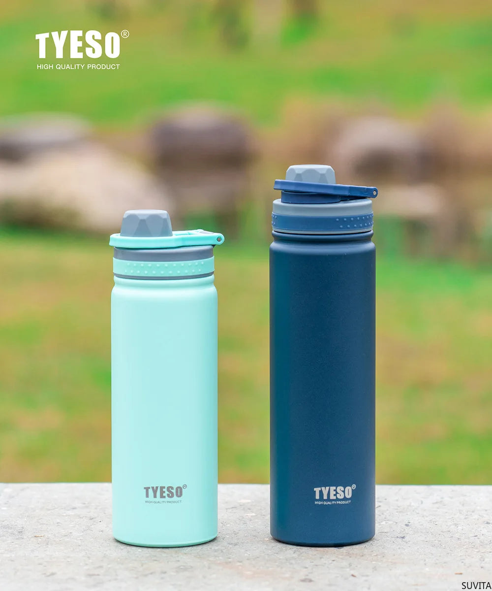TYESO 530/750ML Vacuum Flasks Stainless Steel Thermos Water Bottle Tumbler Drinkware Keep Cold and Hot Thermal Coffee Mug