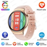 GUHUAVMI Smart Watch Women GPS Trajectory Heart Rate Blood Pressure NFC Bluetooth Call 1.27inch AMLOED Smartwatches Ladies