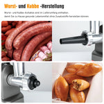 Electric Meat Grinder with 3 Stainless Steel Cutting Plates, Cookie and Sausage Chopper for Home Kitchen, Christmas Dinner Tools