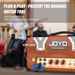 JOYO JW-06 Wireless Guitar System 5.8GHz Rechargeable Digital Wireless Guitar Transmitter Receiver with Portable Charging Case
