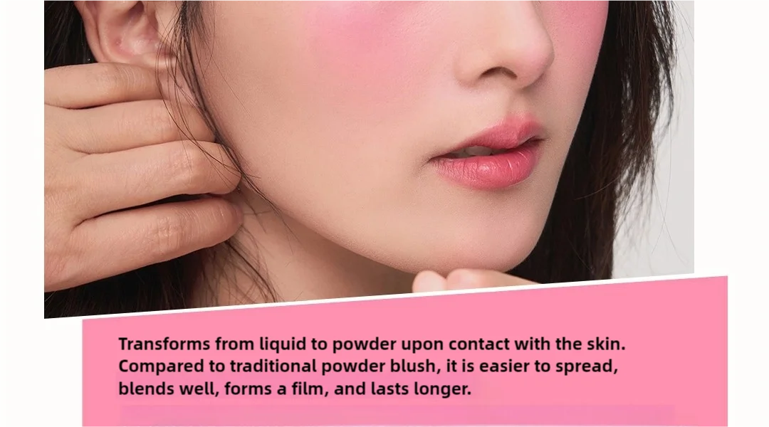 AZTK Liquid Blush Tanned Jello Color Rendering Liquid Blusher Moisturizer Longlasting Beauty Expands Contracts Cheek Face Makeup