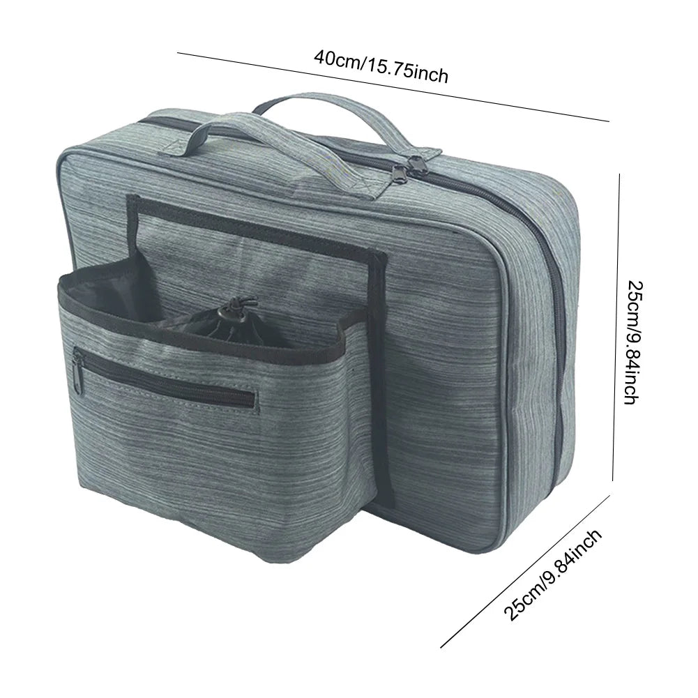 Luggage Travel Cup Holder Free Hand Multiple Pockets Travel Cup Storage Bag Suitcase Bottle Holder Fits Roll on Suitcase Handles