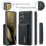2 In 1 Case For Samsung Galaxy S25 S24 S23 S22 Ultra FE Note 20 A56 A36 A55 5G Wallet Magnetic Leather Card Holder Pocket Cover