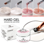 30ML Hard Gel For Nail Extension Milky White Builder Constructor Gel Self Leveling Reinforcement Nail Gels Camouflage Manicure