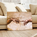 The Creation of Adam By Michelangelo Fallen Angel Posters Canvas Painting And Prints Wall Art HD Pictures Living Room Home Decor