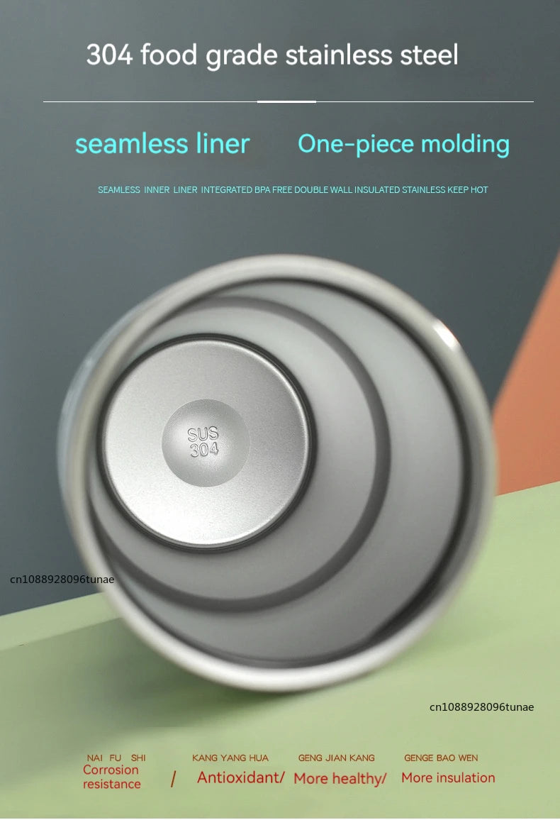 20oz/30oz Thermal Water Bottle With Straw Stainless Steel Car Coffee Mug Keeps Cold and Heat Thermal Mug Tumbler Vacuum Flasks