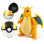 Pokemon Ball Toys Anime Figure Charizard Pikachu Mewtwo Eevee Monster Action Deformation Pokeball Toys Figures Model Kids Gifts
