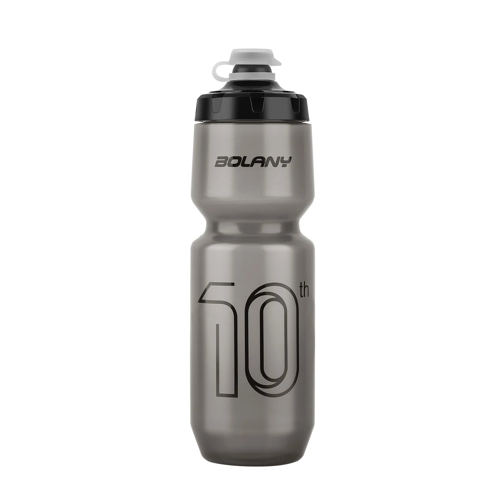 BOLANY Sports Bottle 10th Rubber Transparent Plastic with lid Bottle 750ML Portable Squeeze Drinking Outdoor Cycling Kettle