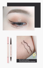 Eyeliner Double Head Pen For Smooth And Delicate Eye Makeup  Quick Drying Film Forming Waterproof And Sweat Proof Eye Makeup