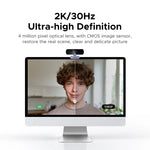 【RU】 UGREEN 2K Web cam with Microphone, Full HD 2K, Auto Light Correction, Video Webcam for Streaming