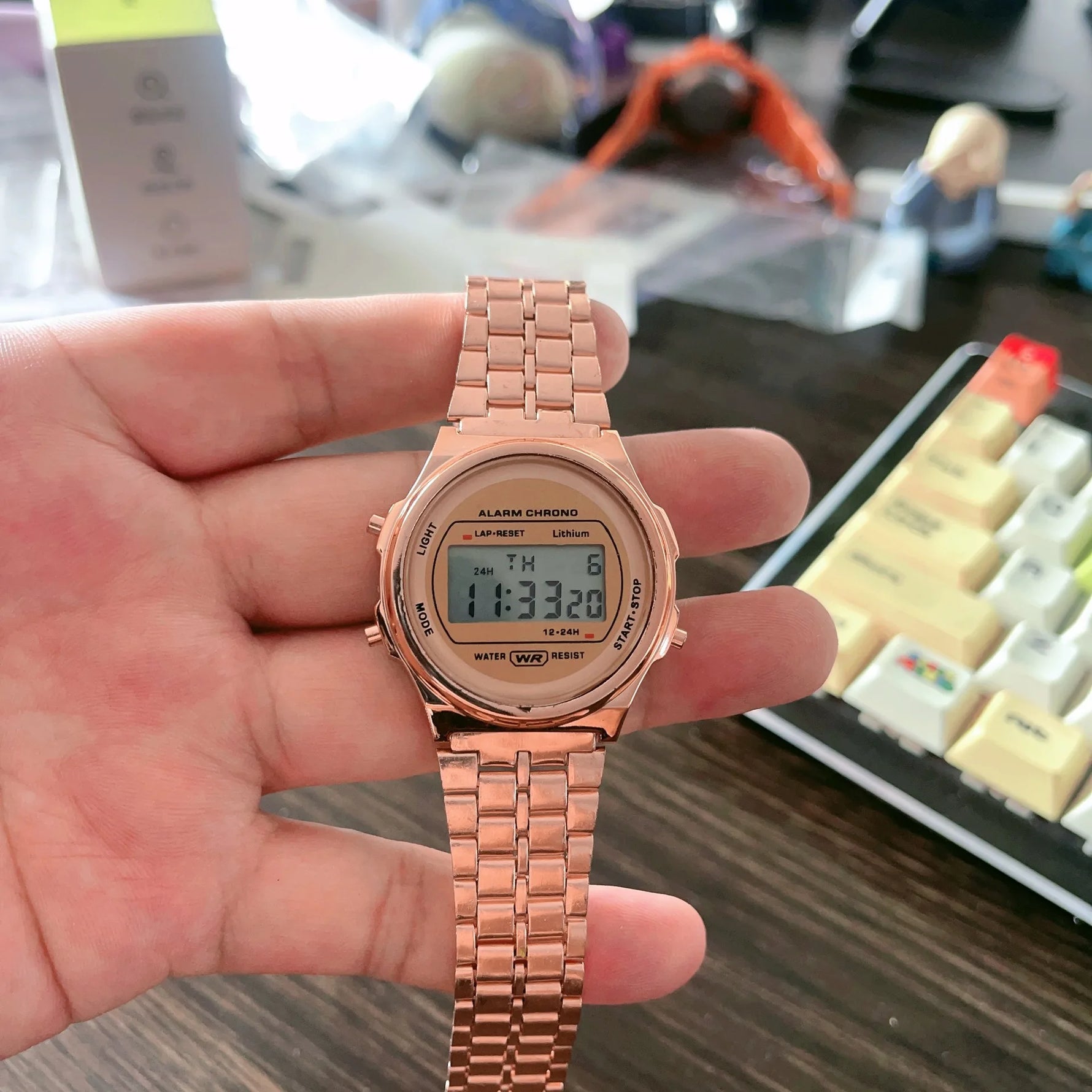 Retro Square Electronic Watches Digital Display Women Men Watch Rose Gold Silver Luxury Ladies Wristwatches Relojes Para Mujer