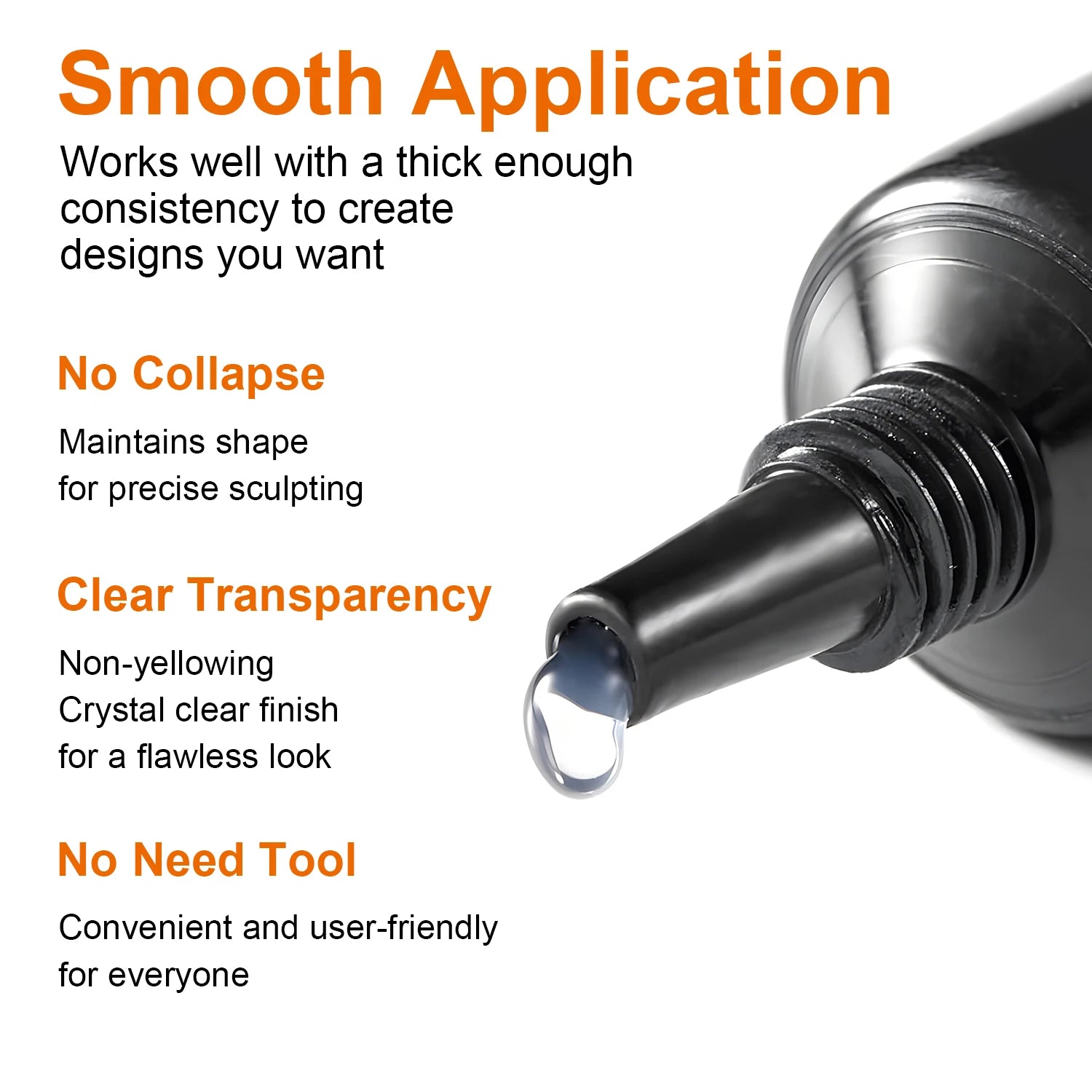 10ml 3D Nail Art Gel - DIY Designs,Waterproof Sculpting gel，Waterproof Nail Art Design Gel for Intricate Carvings & Shapes