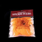 Halloween Decorations Artificial Spider Web Super Stretch Cobwebs with Fake Spiders Scary Party Scene Decor Horror House Props