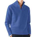 Sweaters For Men Clearance Casual Simple Bottom Sweater Solid Color Warm Knit Half Zip Long Sleeve Sweater Nuevo En SuéTeres