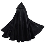 Witchcraft Vampire Robe for Adult, Hooded Long Cloak, Halloween Party, Cosplay Costume, Black, Medieval Cloaks, 2024 Hot Selling