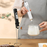 TINSOL Mini Portable Blender Electric Milk Frother Handheld Egg Beater USB Rechargeable Coffee Frother Kitchen Mixer