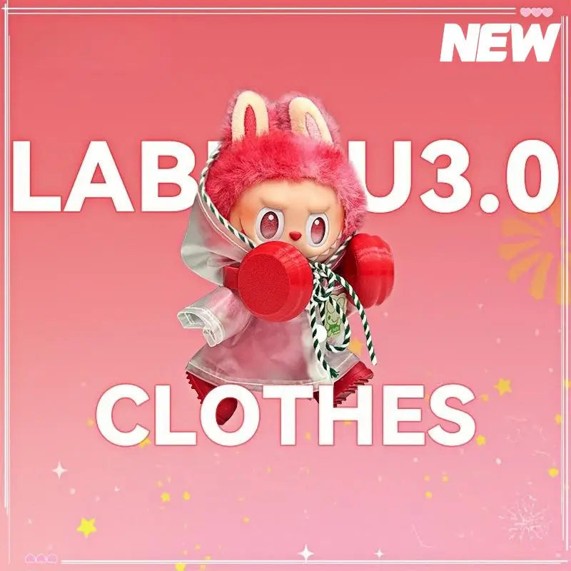 Doll Clothes: Baby Clothes Third Generation, Front High Energy Set, Sitting Party, Macaron,Only clothes