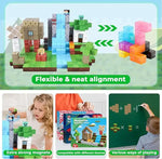 2025 NEW Magnetic Blocks Game Mine Magnet Worlds DIY Toys For Boys Girls STEM Montessori Sensory Cubes Game Toys Christmas Gifts