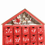 Red House Christmas Wooden Advent Calendar With 24 Storage Drawers Countdown To Christmas Decoration Candy Storage Box