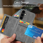 Card Holder Leather Case for Samsung Galaxy S25 Ultra S24 FE S23 S22 Ultra S21 S20 FE S10 Plus 5G Wallet Phone Cover Etui Coque
