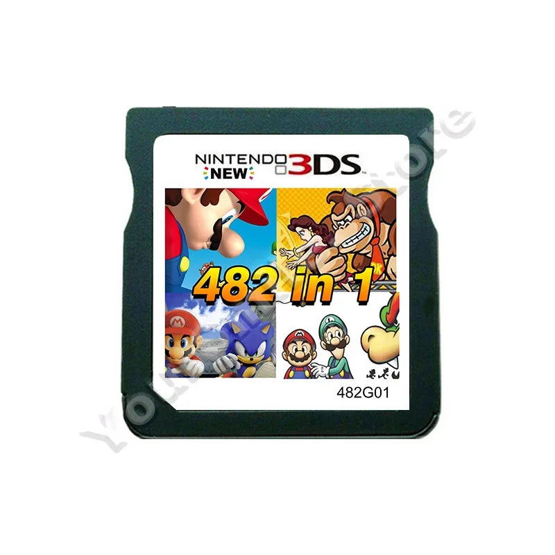 Game Combo Card for 3DS/NDS – 208 in 1, 510 in 1, 482 in 1, 23 in 1 Classic