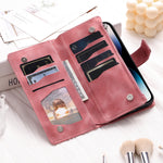 Leather Flip Case For Samsung Galaxy S25 S23 S24 Ultra S22 S21 Plus S20 FE S10 + Note 20 10 9 8 Card Wallet Embossing Phone Bag