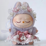 17cm Mini Plush Doll'S Clothes Outfit Accessories For Korea Kpop Exo Labubu Idol V1 V2 Strap skirt set Clothing Gift