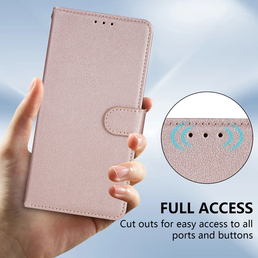 Wallet Flip Leather Case For For Samsung Galaxy A05s A06 A07 A12 A13 A14 A15 A16 A17 A24 A26 A34 A35 A36 A52 A53 A54 A55 A56
