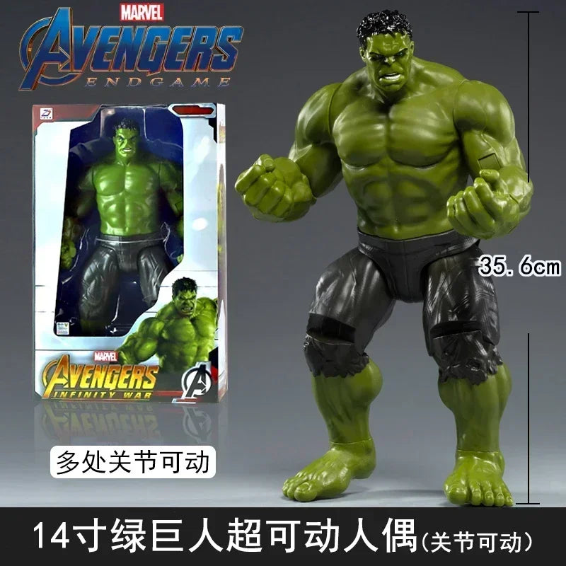 Original Multi-character 36cm Captain America Hands-on Toy Marvel's Avengers Spider-Man and Iron Man Exquisite  Figurine Gifts