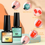 7ml Nail-Primer & Prep Dehydrator Gel Nail Polish 28 Days+ Long-Lasting No Need UV LED Lamp Nail Gel Base Top Coat Varnishes