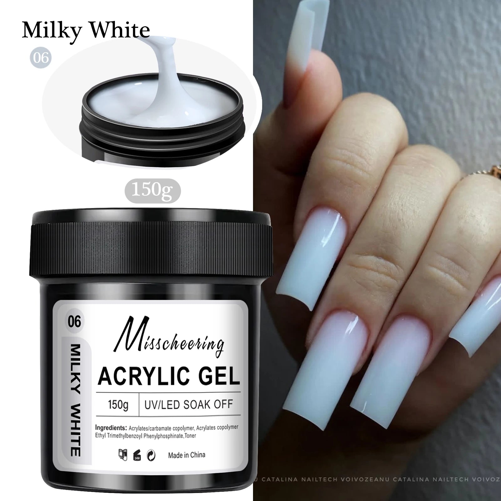 15/30g Quick Builder Nail Gel White Nude Pink Clear Nail Art Extension Gel Multifunctional Acrylic Gel Soak Off UV LED for Salon