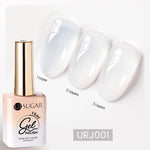 UR SUGAR 15ml Blood Red Jelly Gel Nail Polish Translucent Color Crystal Nude Gel Nail Art Varnish For Fall Winter Manicure