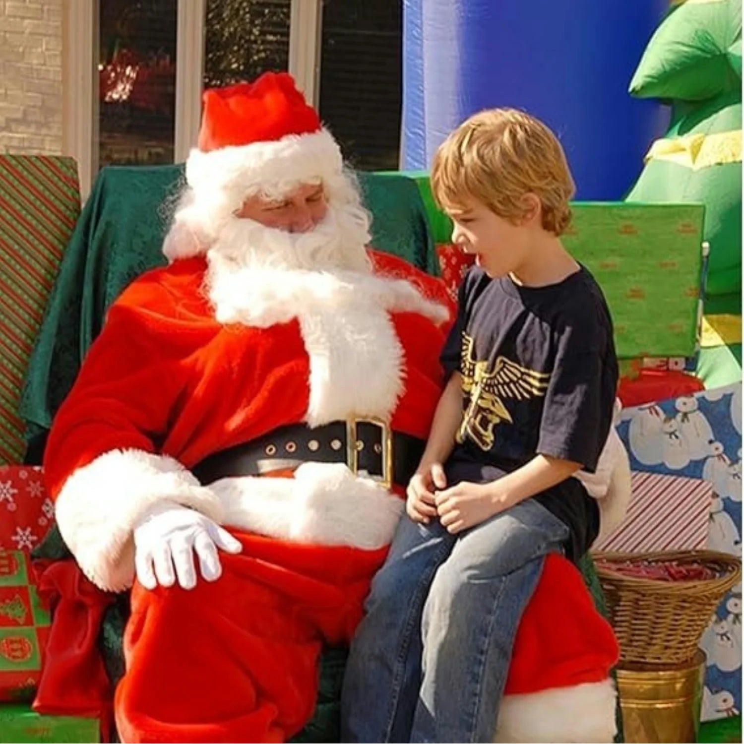 Fluffy Red Santa Hats Set with Plush Brim and Liner for Adults Men Women - Christmas, New Year Party Supplies & Gifts