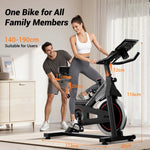 ROBORE CBE20 Stationary Exercise Bike, 136kg Capacity, Silent Belt Drive, Comfort Seat & iPad/Bottle Holders