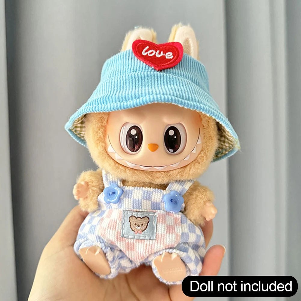 For 17cm 3.0 Ropa Labubu V1 V2 V3 outfit clothes Time to chill doll clothes for labubu II Doll cute clothes