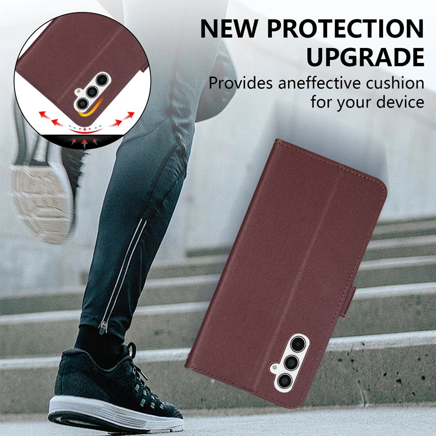 Wallet Flip Leather Case For For Samsung Galaxy A05s A06 A07 A12 A13 A14 A15 A16 A17 A24 A26 A34 A35 A36 A52 A53 A54 A55 A56