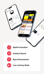 Baseus Bowie 30 Max Bluetooth Headphones 45dB Noise Cancellation Hi-res LDAC Over Ear Headset 3D Spatial Audio Wireless Earphone