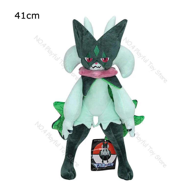 Pokemon Figures Plush Toy Sprigatito Floragato Meowscarada 1st and 2nd Order Evolution Kawaii Doll Soft Stuffed Toys Gift