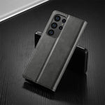 Leather Case for Samsung Galaxy S23 S24 S25 FE Ultra Plus Edge A07 A17 A35 A55 A06 A16 A26 A36 A56 5G Flip Wallet Card Holder