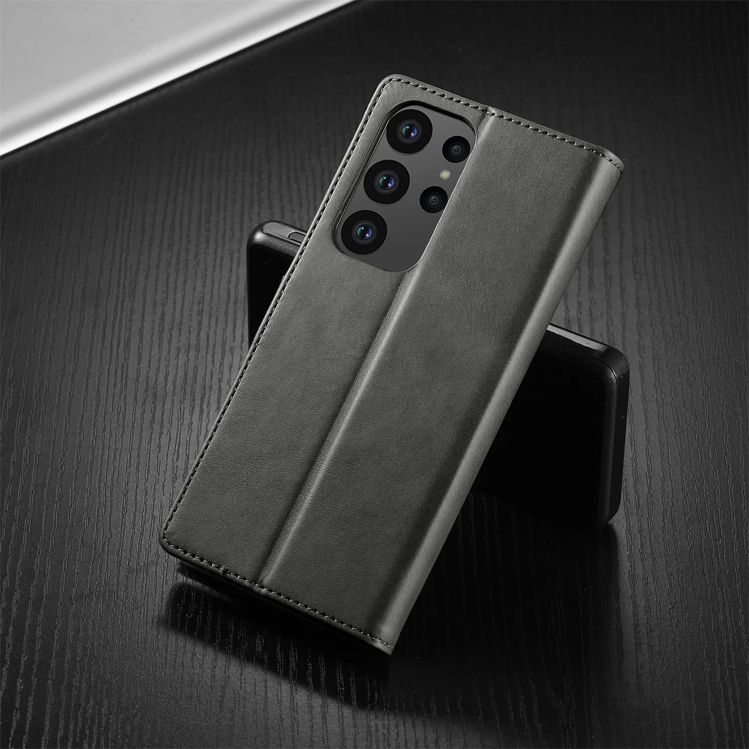 Leather Case for Samsung Galaxy S23 S24 S25 FE Ultra Plus Edge A07 A17 A35 A55 A06 A16 A26 A36 A56 5G Flip Wallet Card Holder