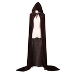 Christmas  Grim Reaper Cloak Velvet long Hooded Unisex cape for  Devil Witch Wizard Halloween Christmas Cosplay cloak